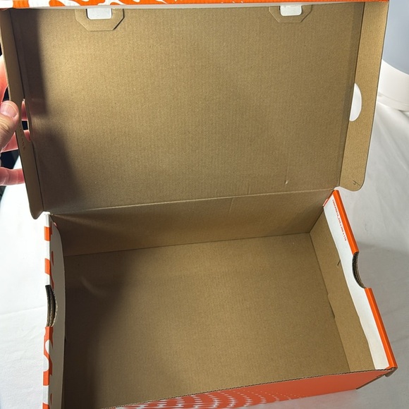 EMPTY NIKE SHOE BOX - ORANGE RENEW NIKE BOX Size 7.5 (EMPTY SHOE BOX NO SHOES) - Picture 4 of 5